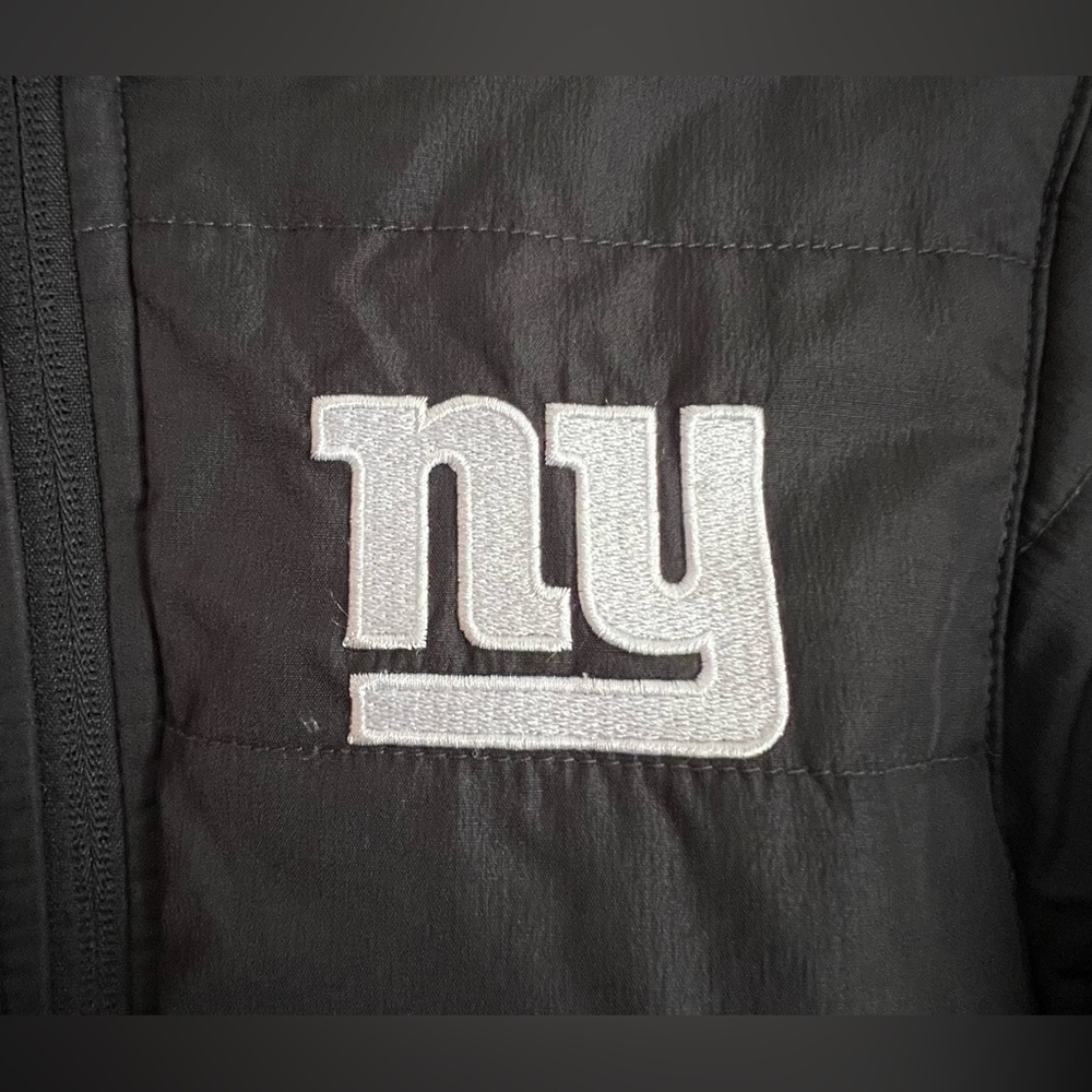 NFL Team Apparel Girls Black & White NY Giants Full Zip Jacket Size Small (7/8) - Picture 2 of 8